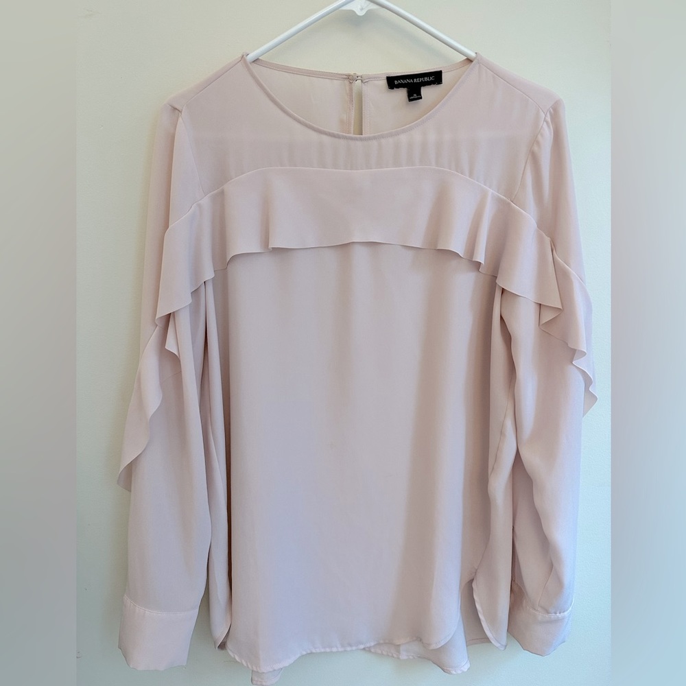 Dressy blouse in pale pink